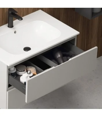 monoblocco 80 cm sospeso bianco di Hafro Geromin