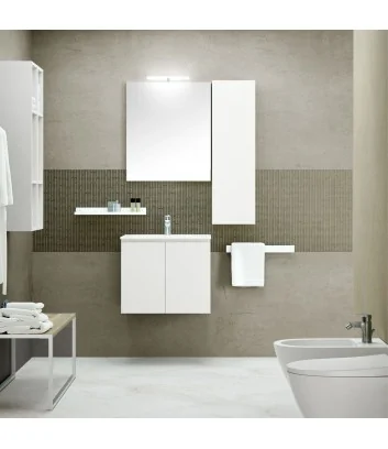 monoblocco bianco da 60 cm di Hafro geromin