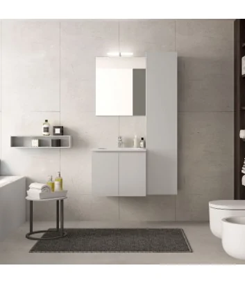 mobile monoblocco sospeso color grigio chiaro Hafro Geromin