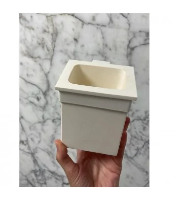 Maxim line matt white toothbrush holder by progetto group