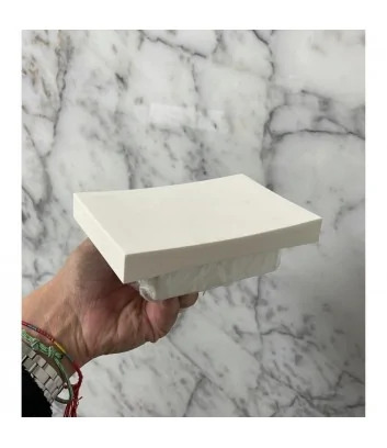 maxim line matt white soap dish holder acrilitech by progetto group