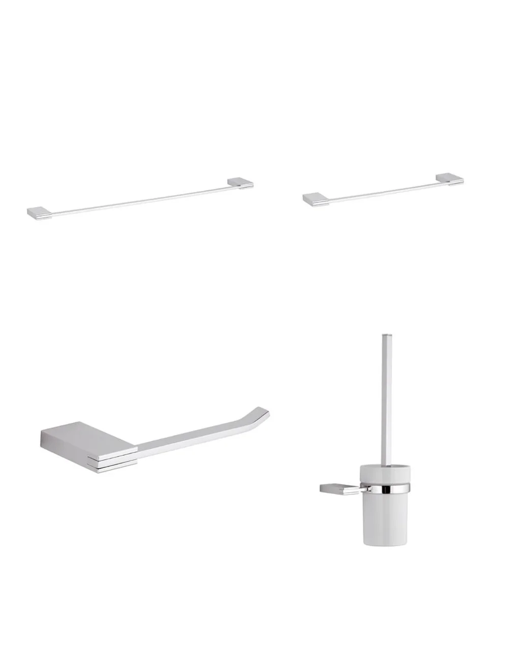set d’accessoires de salle de bain ligne flat de Remer rubinetterie