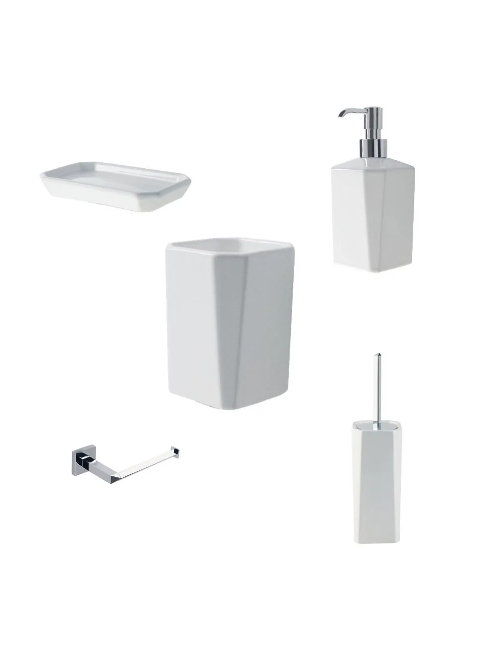 set d'accessoires de salle de bain ligne diva