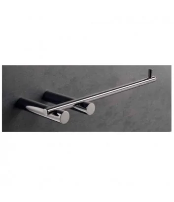 porta rotolo color nickel nero linea hashi stilhaus