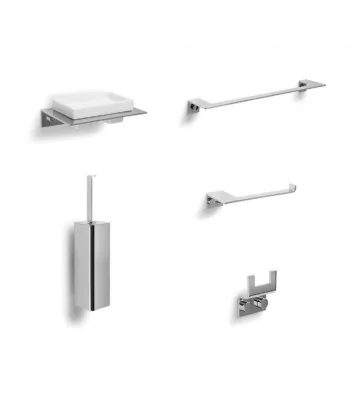 set d’accessoires de salle de bain ligne Camelia de rosso