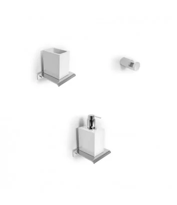 Diantha bathroom accessories in chrome plated aluminium