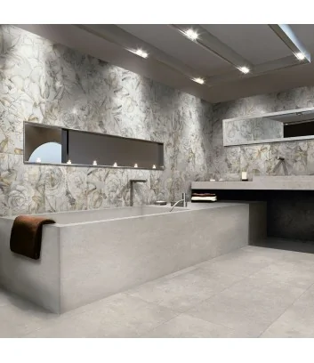 bagno con pareti rivestite piastrella universal mirabell