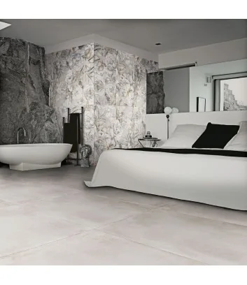bedroom walls with Universal Mirabell tiles