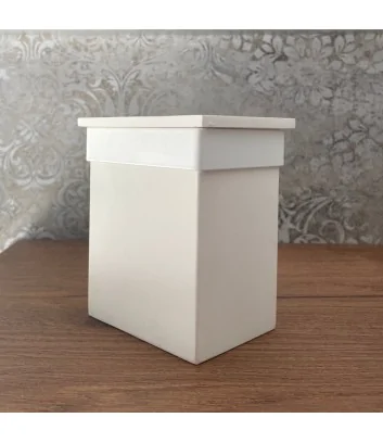 matt white toothbrush holder in Acrilitech from the Maxim line by Progetto Group