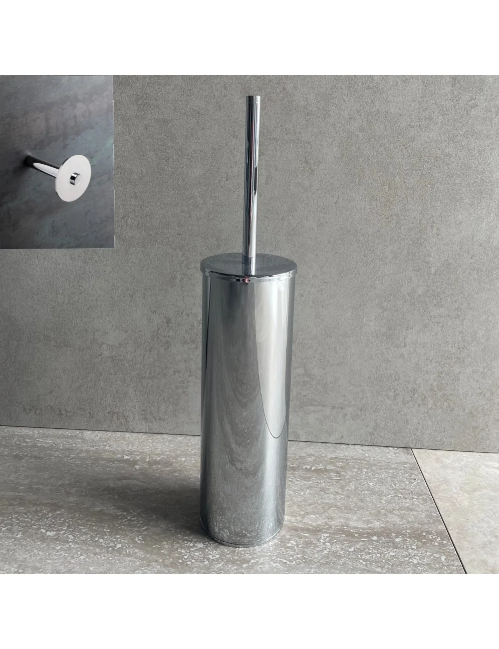 set accessori bagno cromo linea Totem di Stilhaus