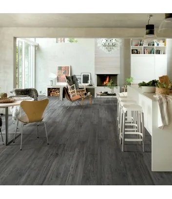 alpi gris sol à effet de bois de la cuisine