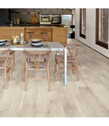 alpi bianco effetto legno pavimento cucina