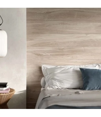 white tundra in bedroom wall tiles detail