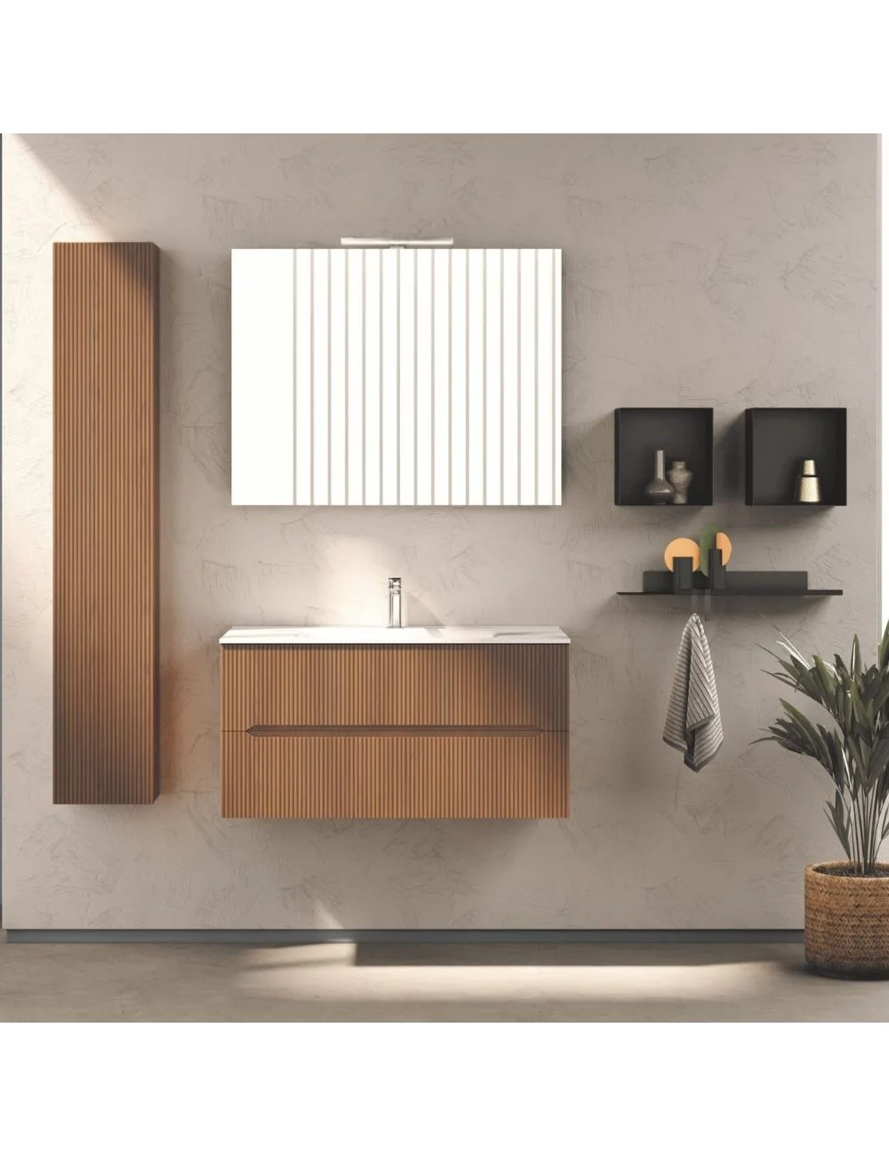 Mobile bagno easy cannettato 03 di Belbagno Italia