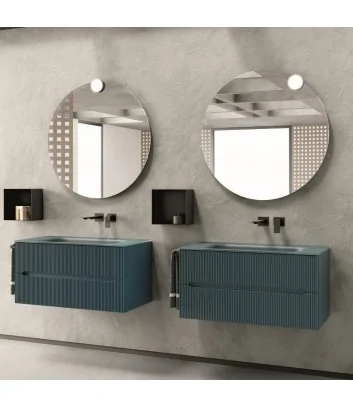 easy cannettato 06 bathroom cabinet by Belbagno Italia