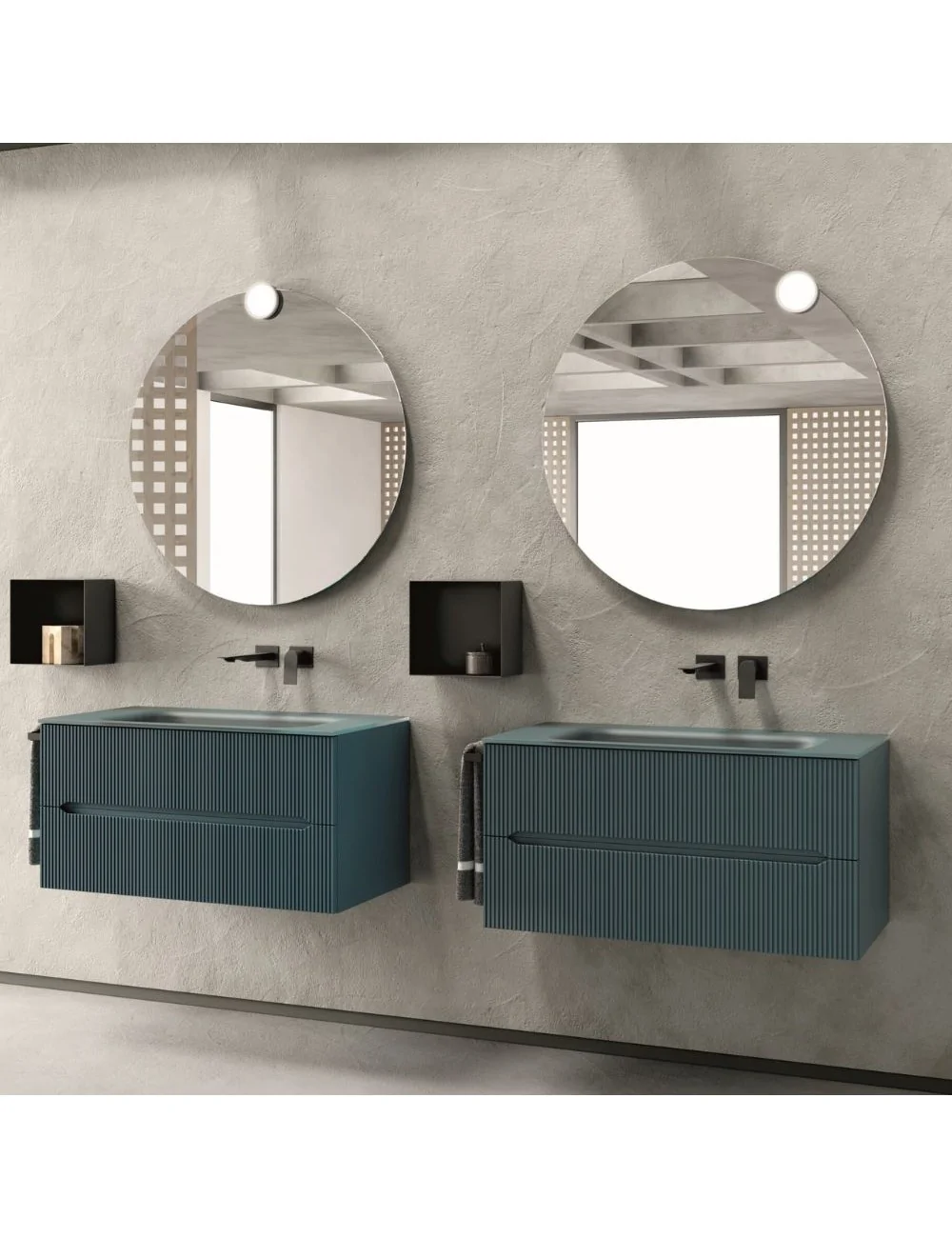 mobile bagno sospeso easy cannettato 06 di Belbagno Italia