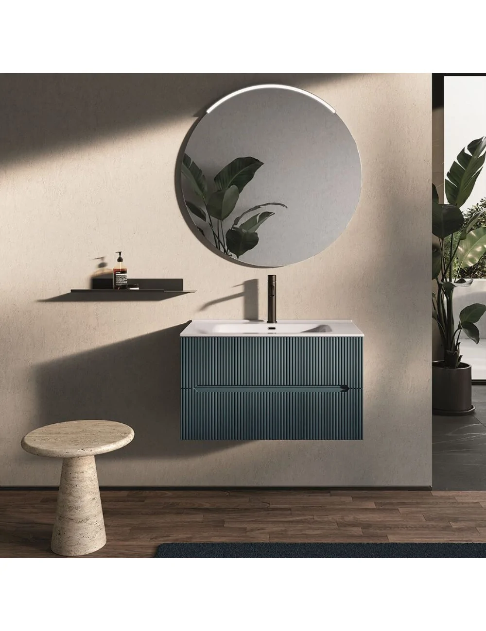 easy cannettato 09 bathroom cabinet by Belbagno Italia