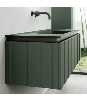 detail of Teti 01 wall-mounted bathroom cabinet