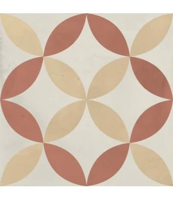 carreau cementine astro Tramonto Crema ligne terra.art de Marca Corona