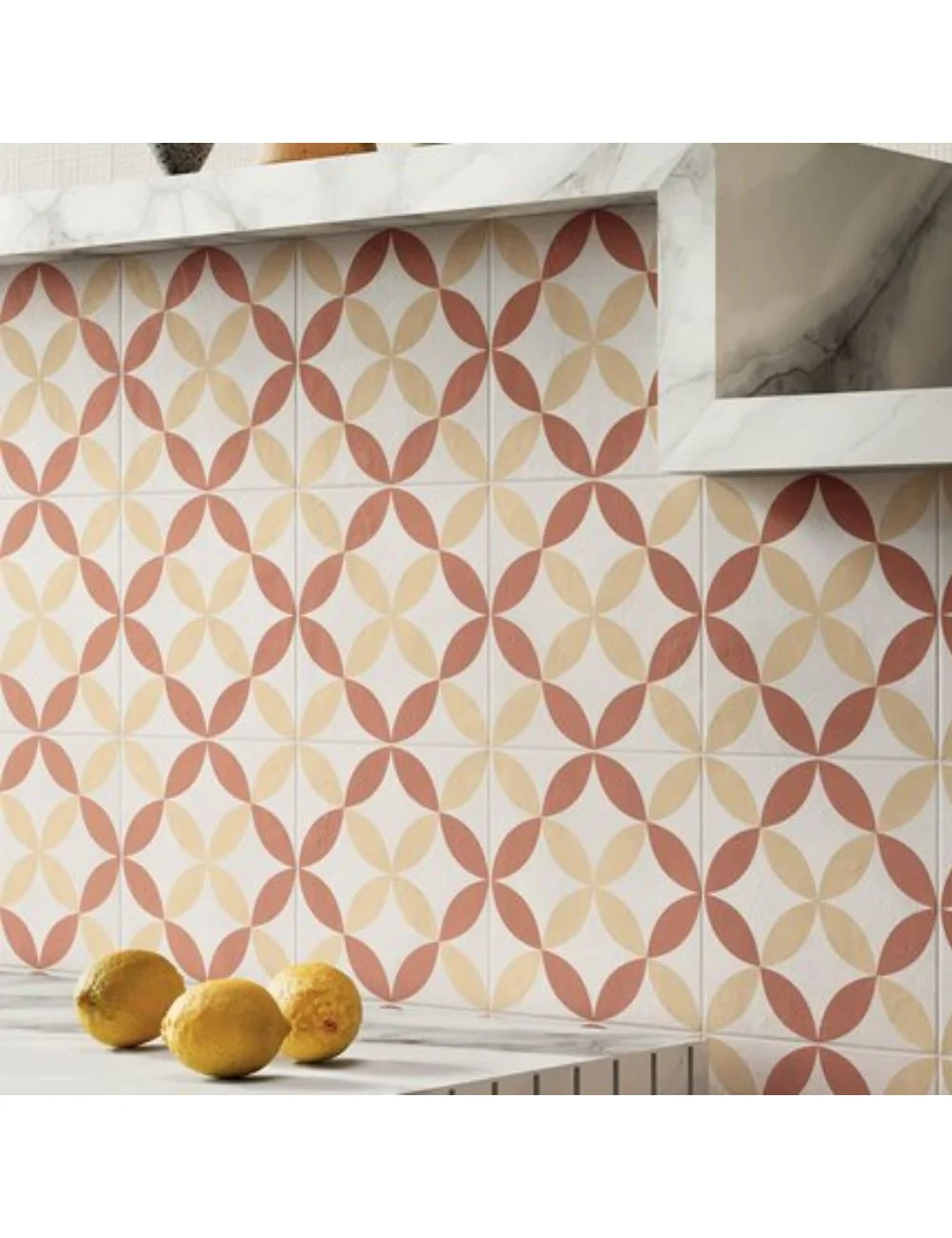 Marca Corona Astro Tramonto Crema cement-effect wall tile