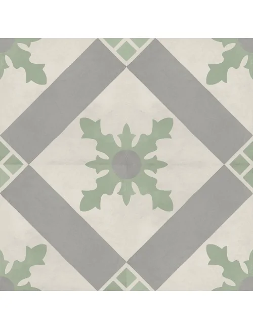 développement graphique du carrelage cementine Cardinale sabbia menta 20x20 de Marca Corona