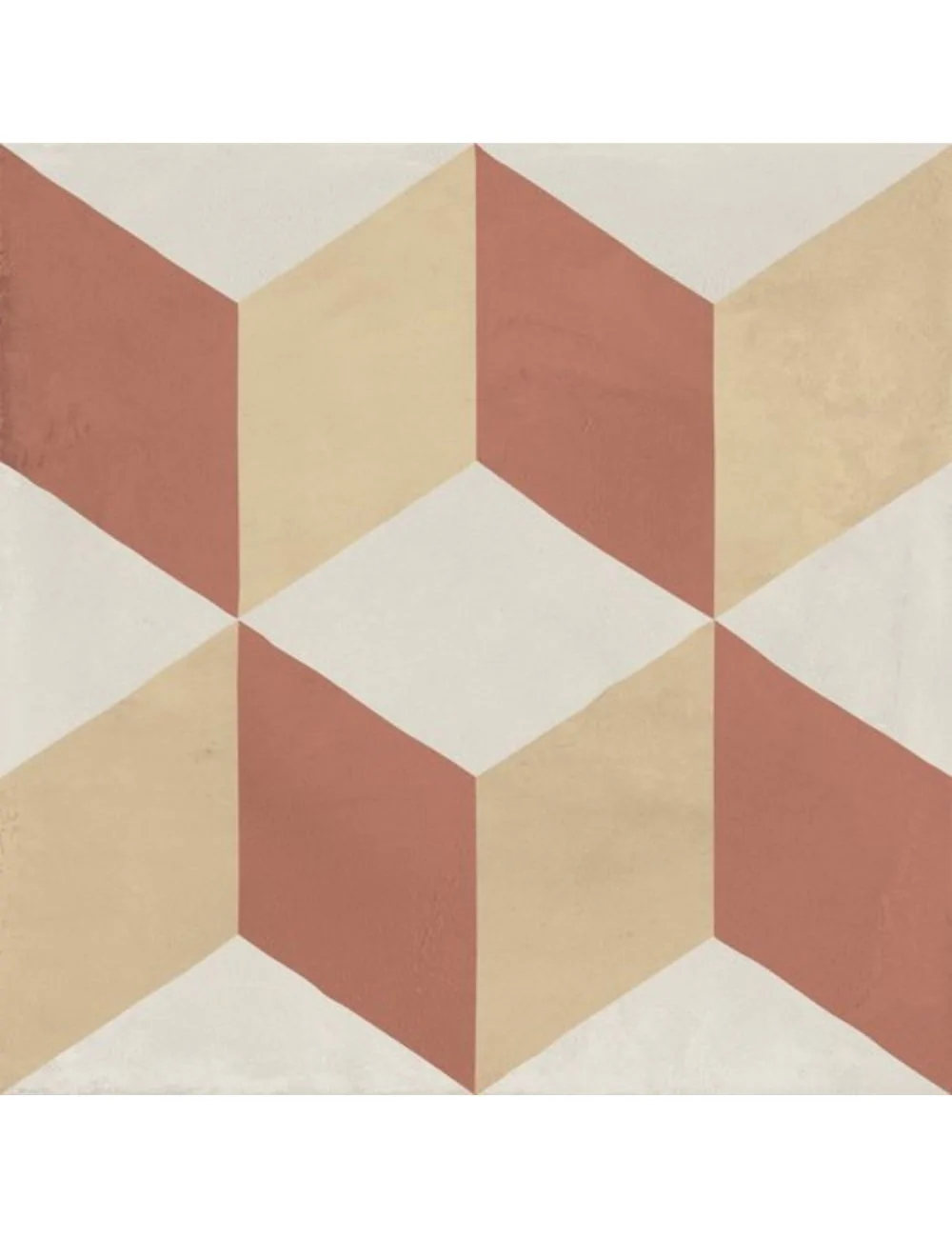 Marca Corona cubo Tramonto Crema 20x20 cement tile
