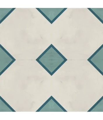 graphic design for the Marca Corona ottagono oceano cielo 20x20 cement til