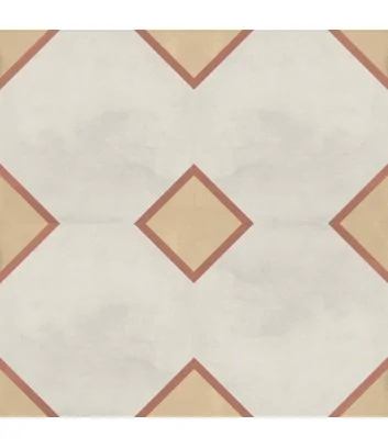 graphic design for the Marca Corona ottagono tramonto crema 20x20 cement tile