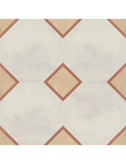 sviluppo grafico cementina ottagono tramonto crema linea terra art di Marca Corona