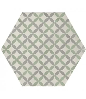 astro sabbia menta hexagonal tile terra.art range