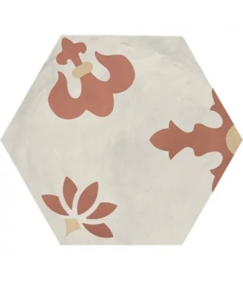 giglio tramonto crema hexagonal tile terra.art range