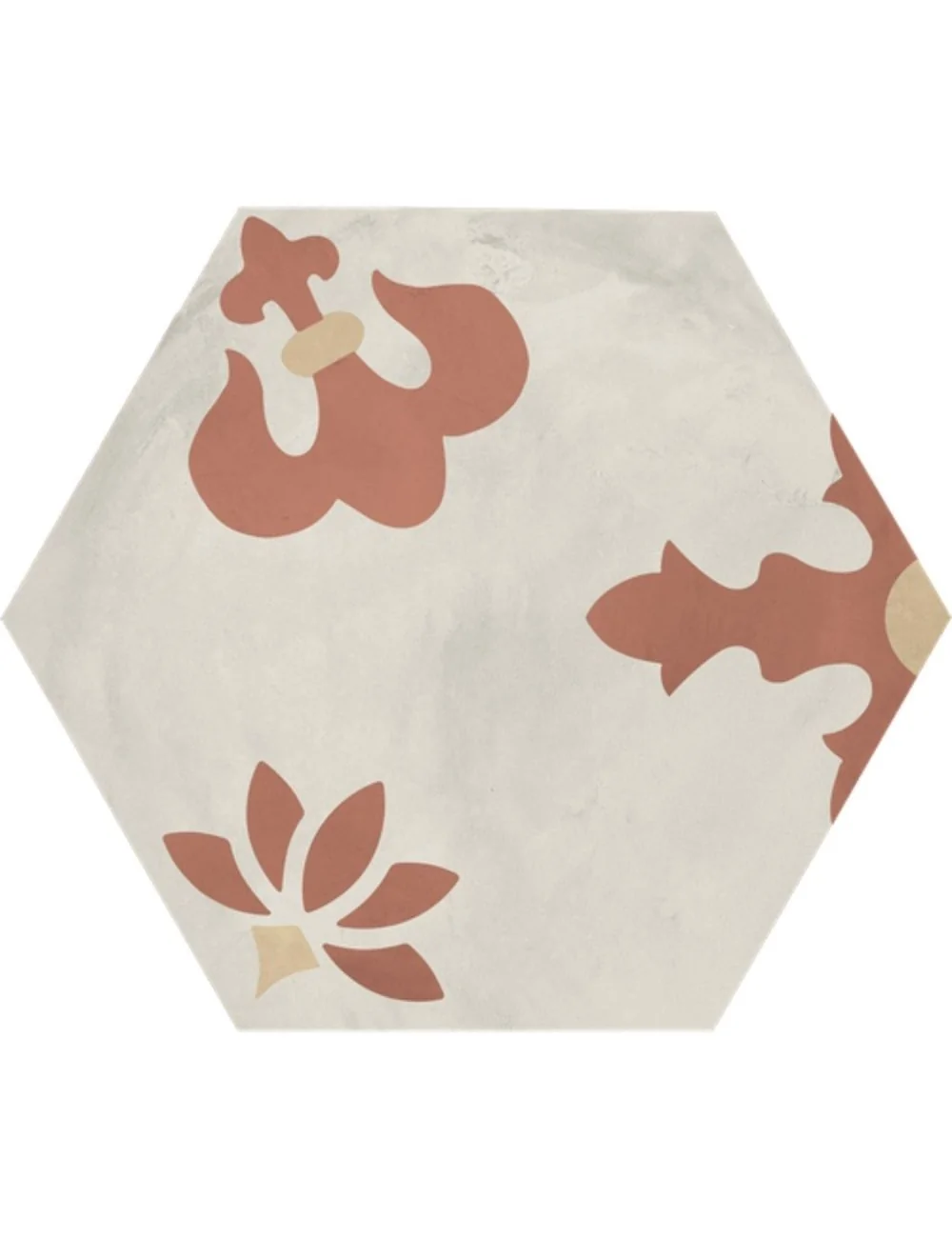 carreau hexagonal giglio tramonto crema gamme terra art
