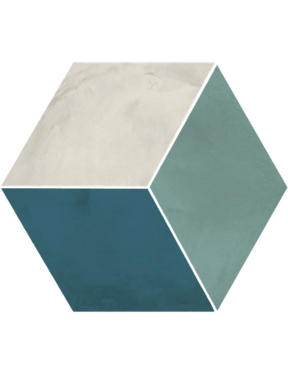 carreau hexagonal rombo oceano cielo gamme terra art