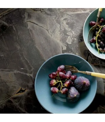 table with ‘Infinity Brazil’ tiles from ‘The Room’