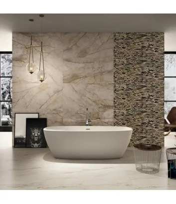 cladding with thin San Pedro tiles – The Room