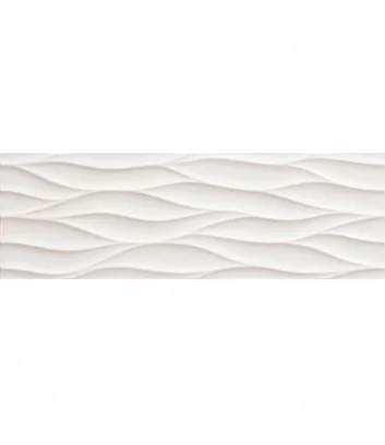 lumina curve white 25x75 wall tile