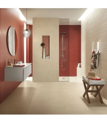 Color line beige posata in rivestimento bagno