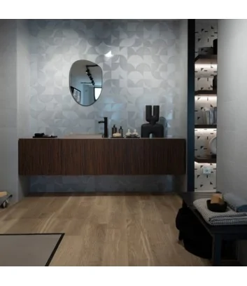 Bathroom wall tiles featuring Mat&More Deco Azure