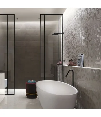 mat&more domino beige posata in rivestimento bagno