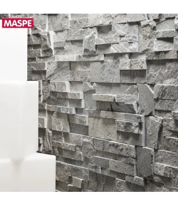 Détail du revêtement en pierre naturelle « Michelangelo » de Maspe