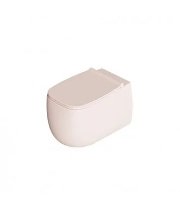 nur matt pink wall-hung toilet