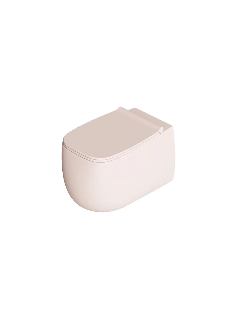 nur matt pink wall-hung toilet nur matt pink wall-hung toilet
