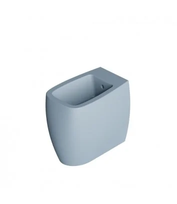 bidet a terra color blu opaco linea nur