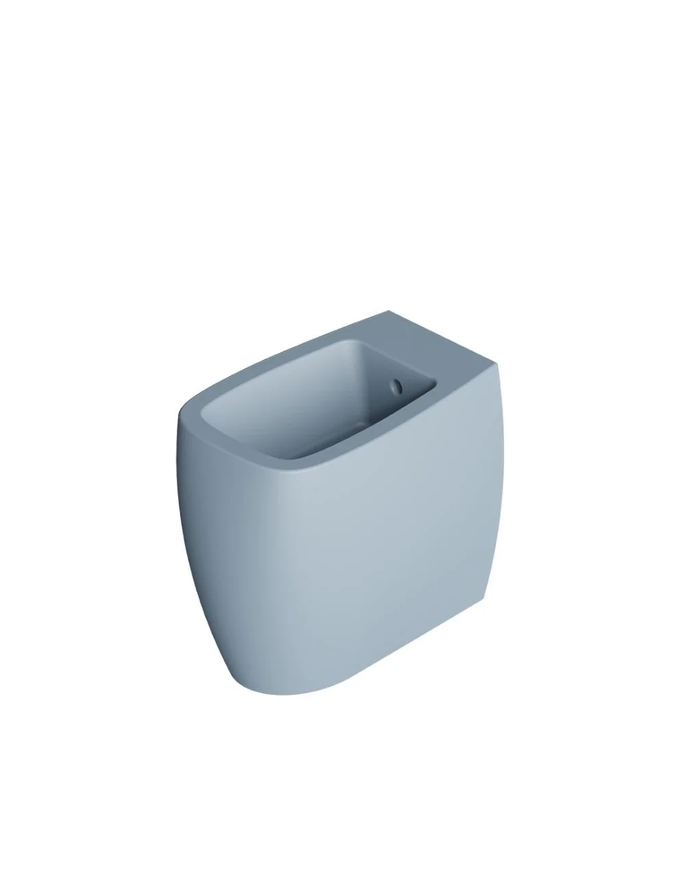 nur range matt blue floor-standing bidet