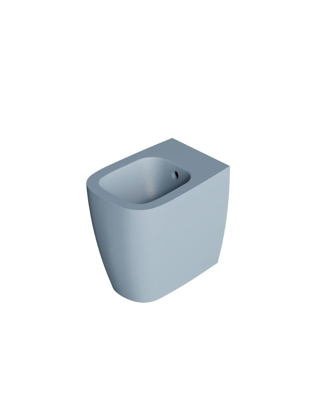Wunder range matt blue floor-standing bidet