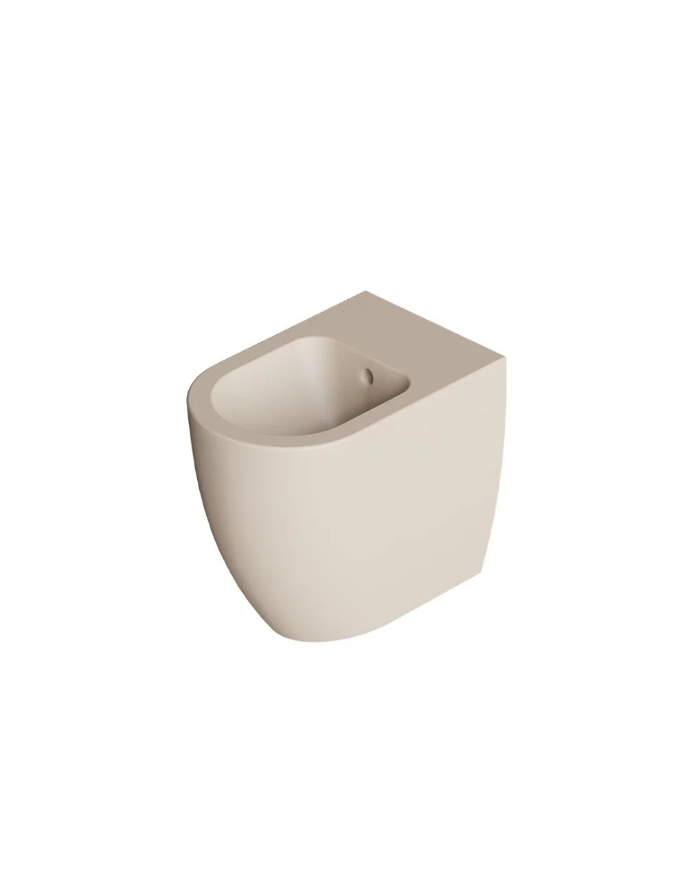 Form matt champagne floor-standing bidet