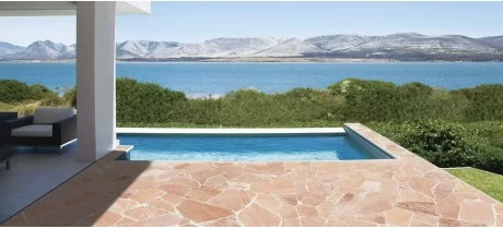 Outdoor natural stone floors